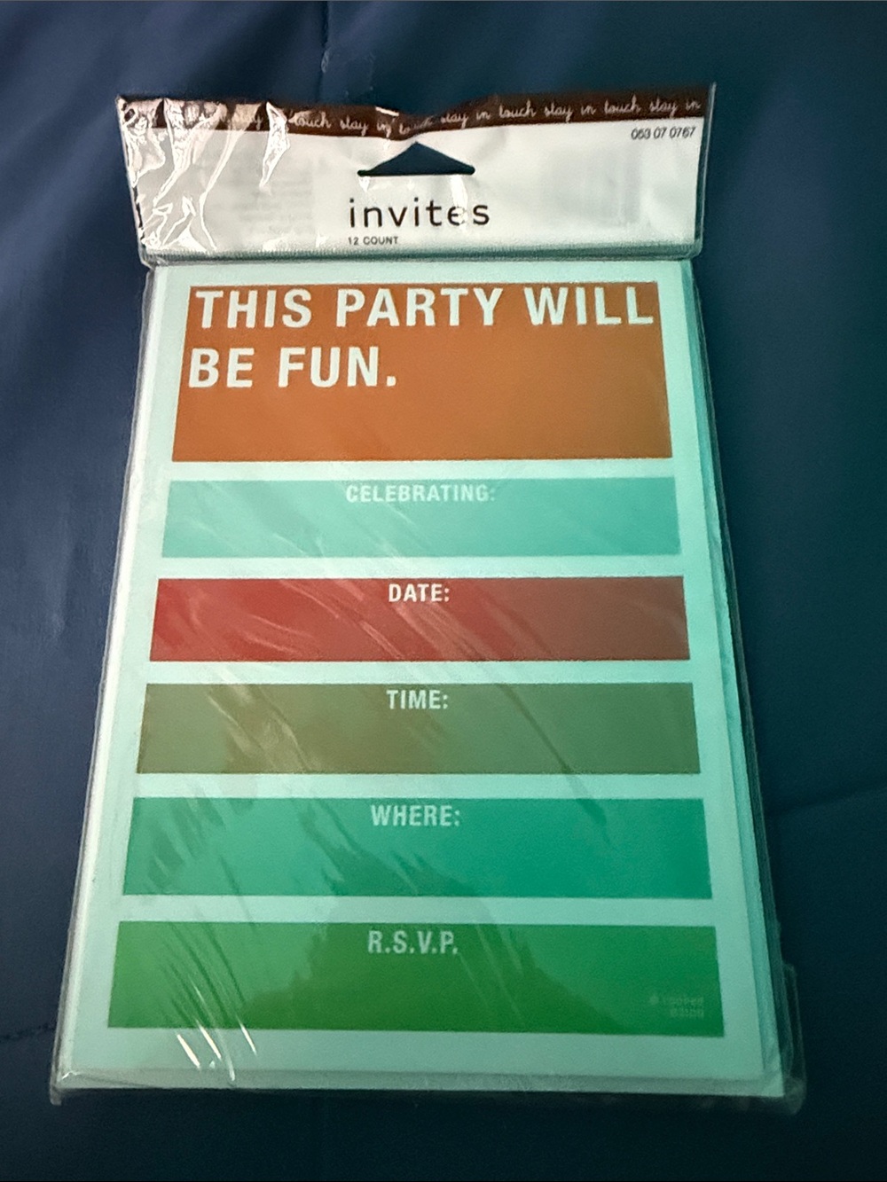 Target Party Invitation Cards in Orange, Teal, Red, Green